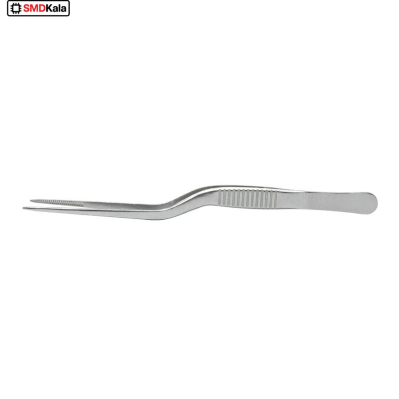 پنس کج دندانه دار 150mm استیل