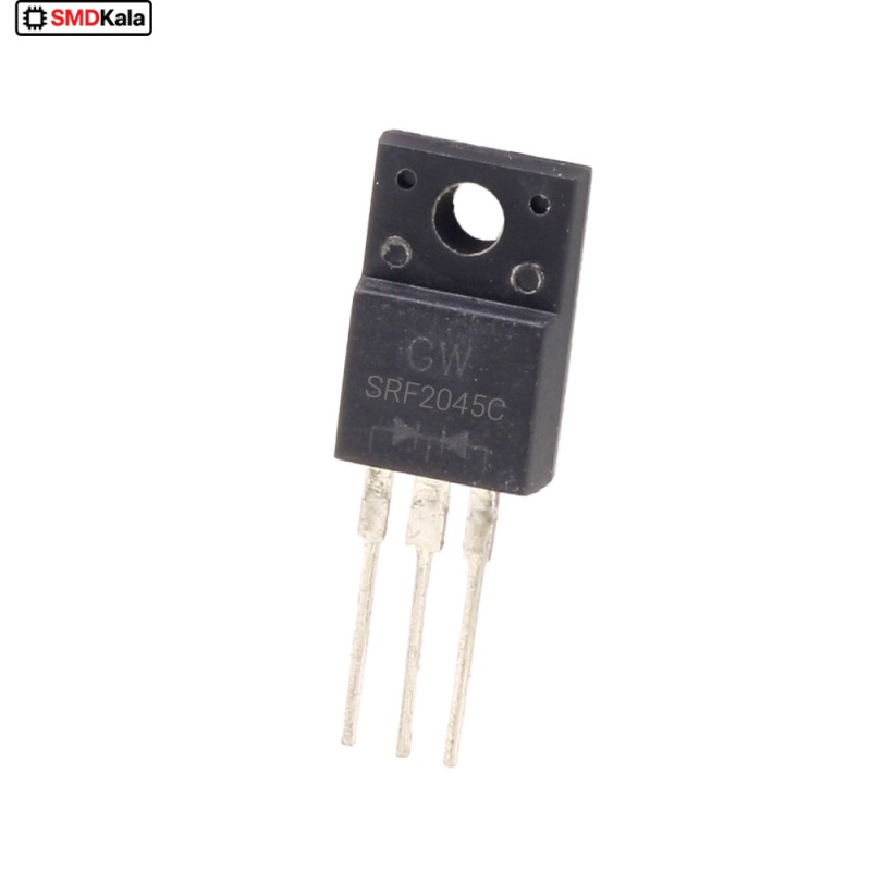 دوبل دیود شاتکی SRF2045C 45V-20A پکیج TO-220FP