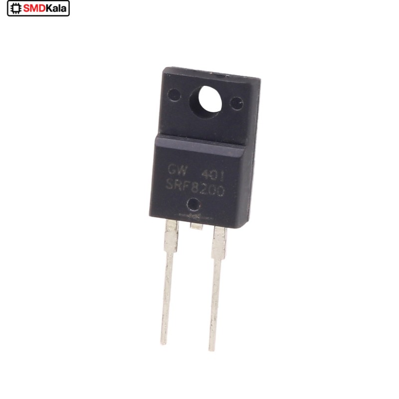 دیود شاتکی SRF8200 200V-8A پکیج TO-220FP