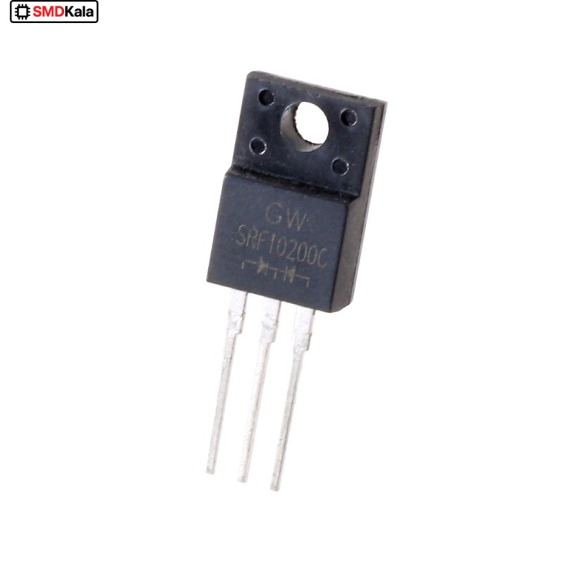 دوبل دیود شاتکی SRF10200C 200V-10A پکیج TO-220FP