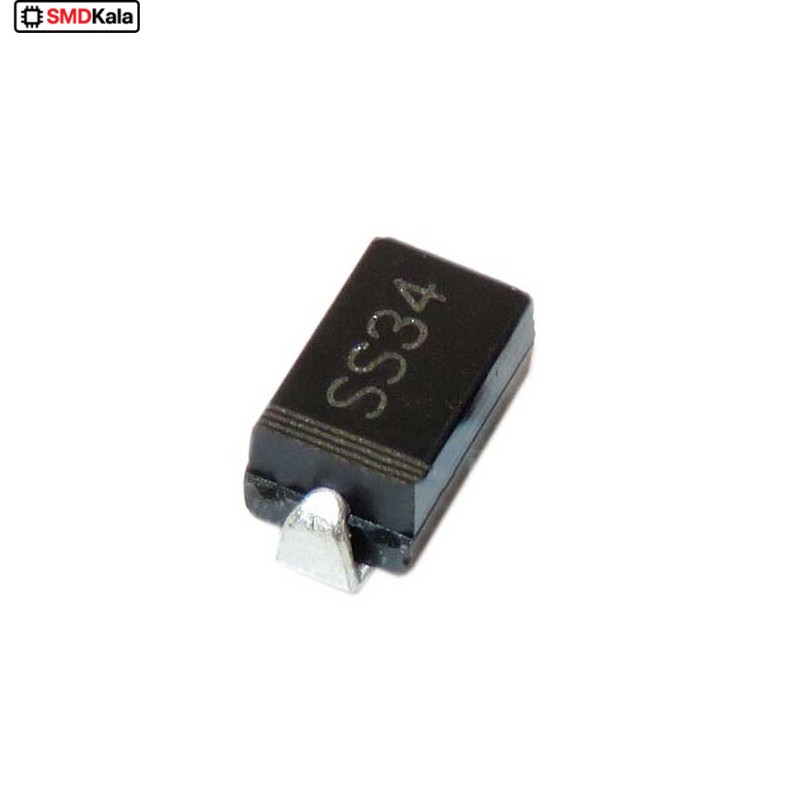 دیود شاتکی 3A-40V مدل SS34 پکیج SMA