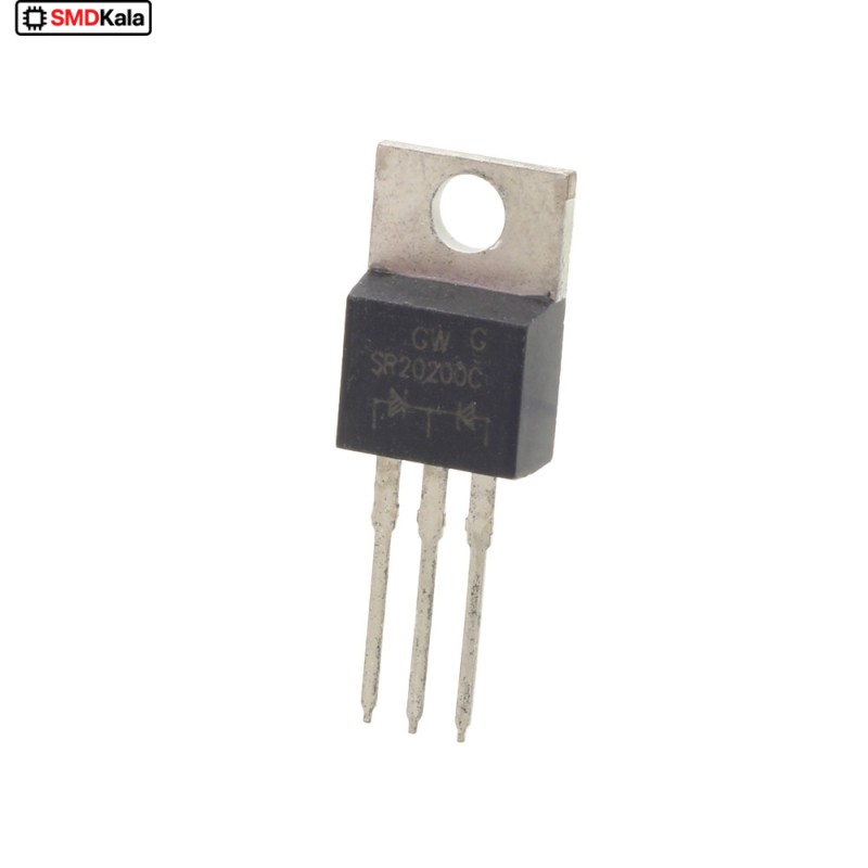 دوبل دیود شاتکی SR20200C 20A-200V  پکیج TO-220