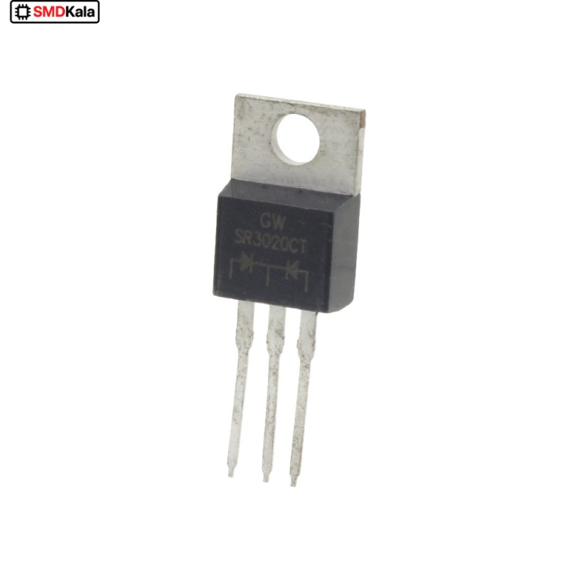 دوبل دیود شاتکی SR3020CT 30A-20V  پکیج TO-220