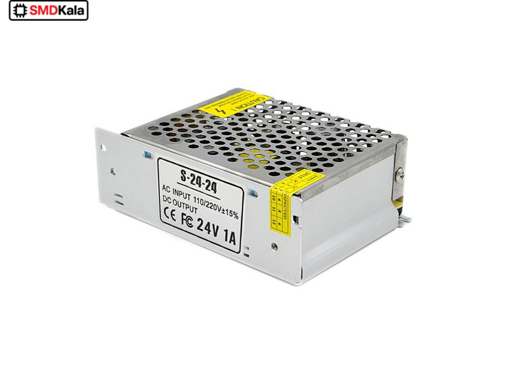 تغذیه سوئیچینگ فلزی 24 ولت 1 آمپر 24v-1A