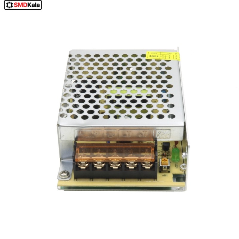 تغذیه سوئیچینگ فلزی 12 ولت 5 آمپر 12v-5A قاب کوچک
