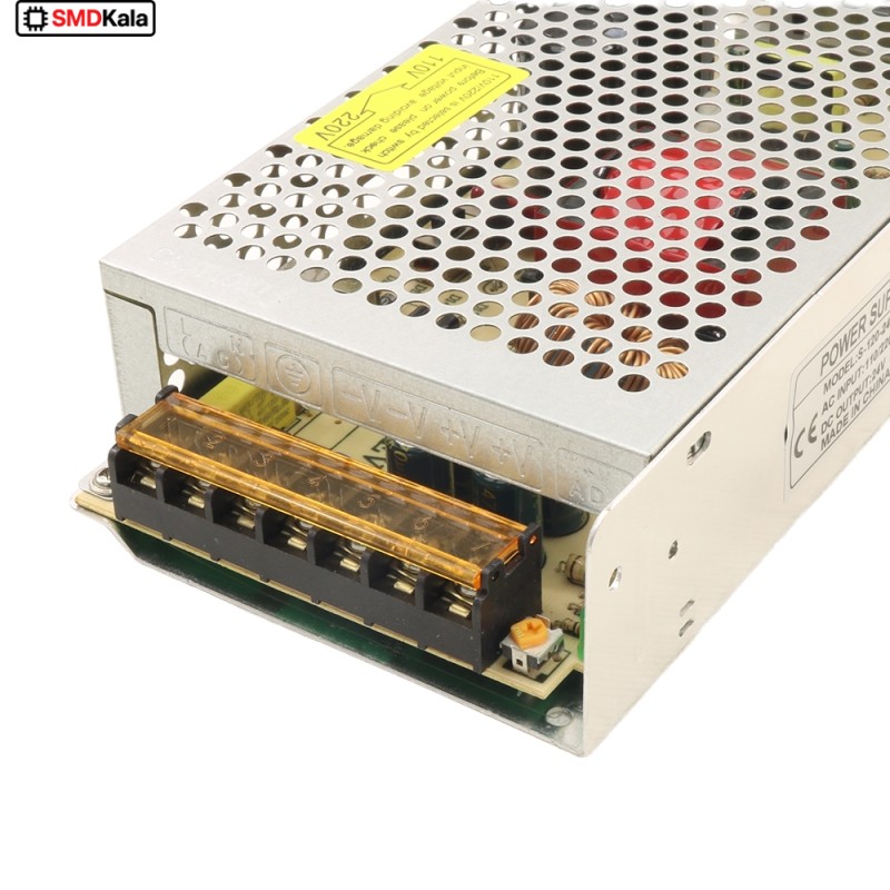 تغذیه سوئیچینگ فلزی 24 ولت 5 آمپر 24v-5A