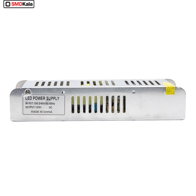 تغذیه سوئیچینگ فلزی 12 ولت 20 آمپر 12V-20A باریک Slim