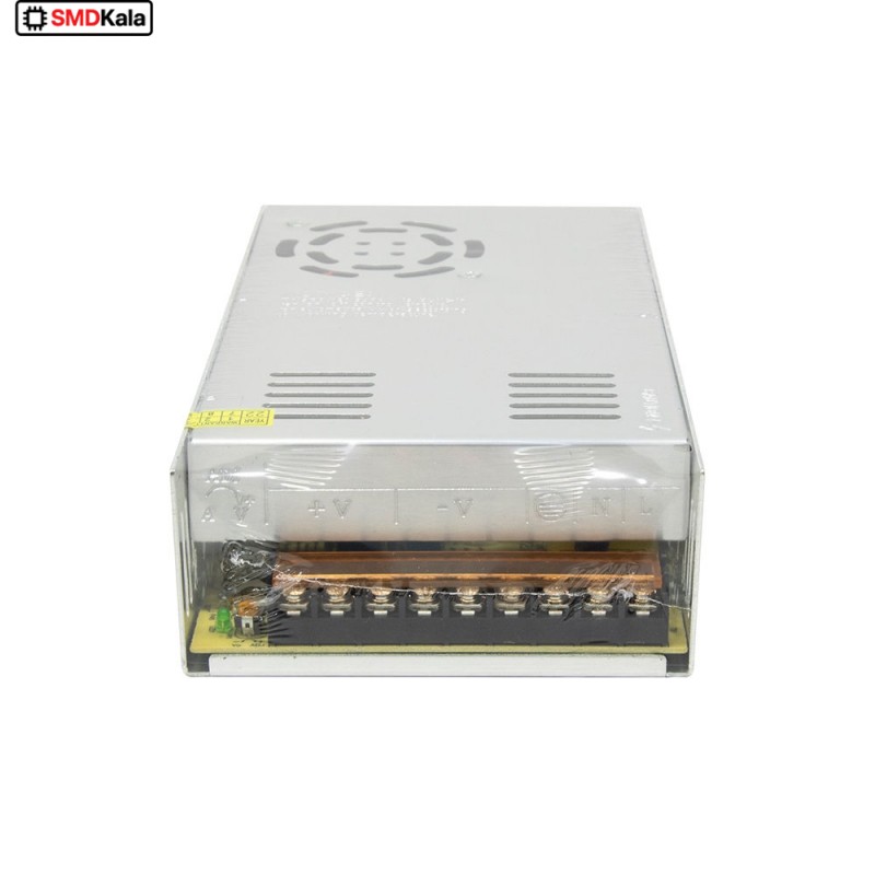 تغذیه سوئیچینگ فلزی 12 ولت 30 آمپر 12v-30A فن دار مارک TESLA