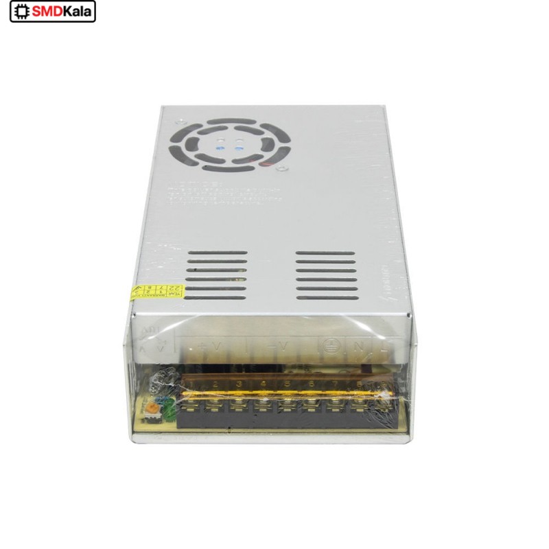 تغذیه سوئیچینگ فلزی 12 ولت 30 آمپر 12v-30A فن دار مارک LT