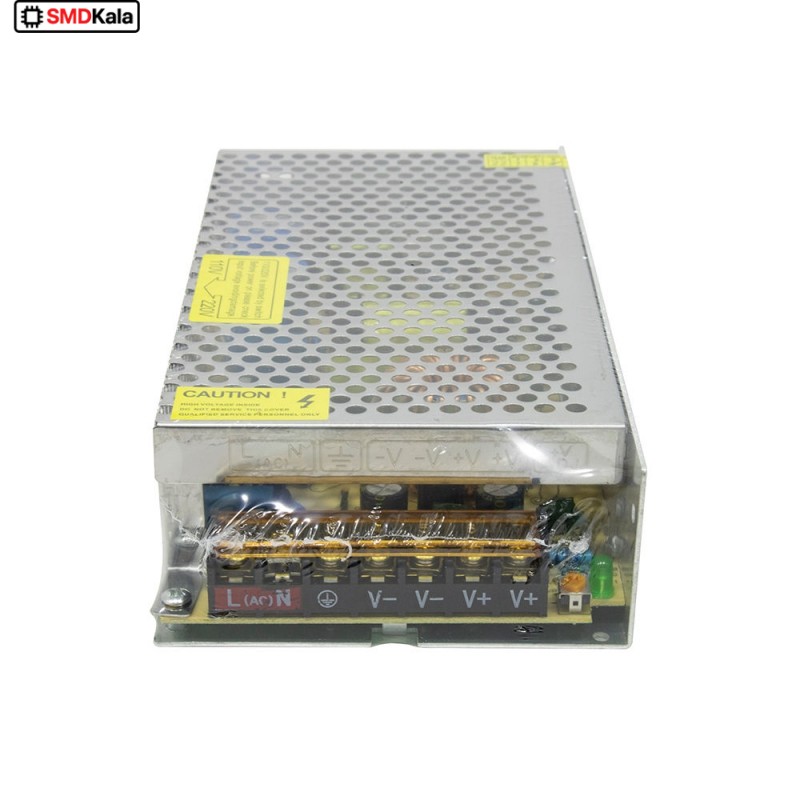 تغذیه سوئیچینگ فلزی 12 ولت 15 آمپر 12v-15A مارک LT