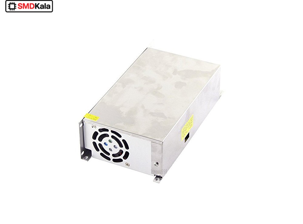 تغذیه سوئیچینگ فلزی 12 ولت 40 آمپر 12v-40A فن دار