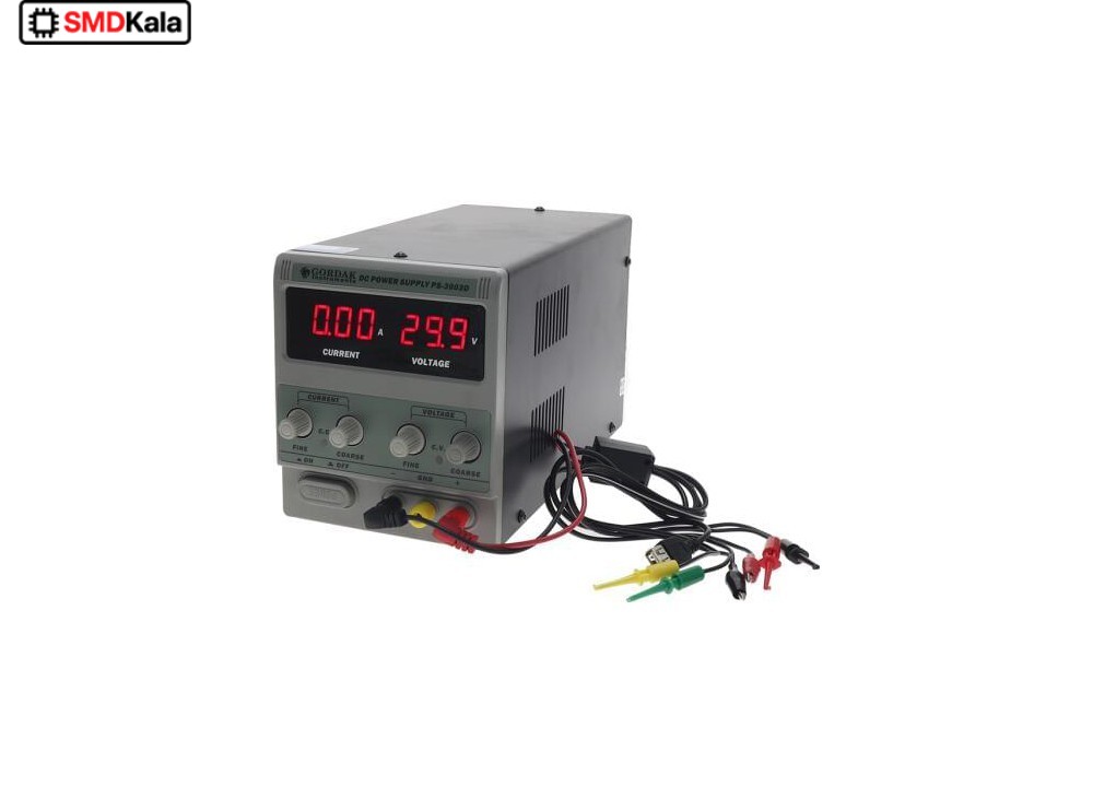 منبع تغذیه دیجیتال 0 تا 30 ولت 5 آمپر GORDAK مدل PS-3005D