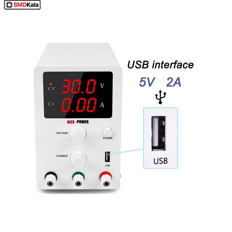 منبع تغذیه دیجیتال 0 تا 30 ولت 10 آمپر NICE-POWER مدل R-SPS3010