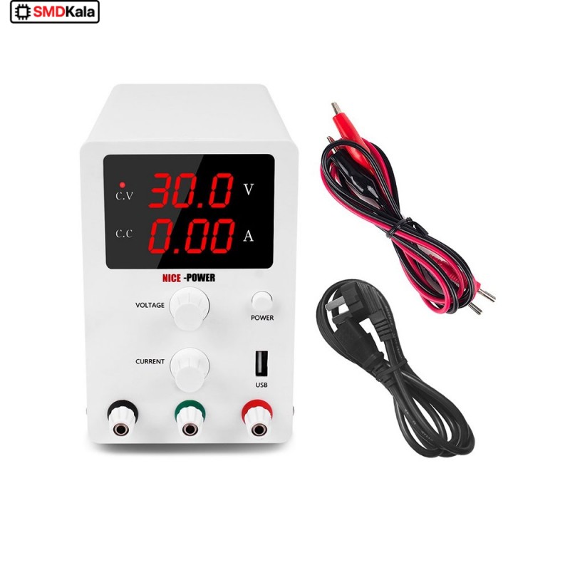 منبع تغذیه دیجیتال 0 تا 30 ولت 10 آمپر NICE-POWER مدل R-SPS3010