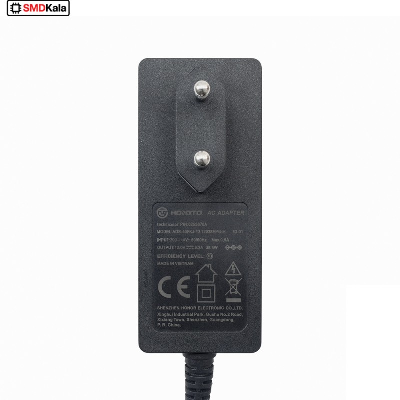 آداپتور 12 ولت 3.2 آمپر دیواری 12V-3.2A مارک HOIOTO