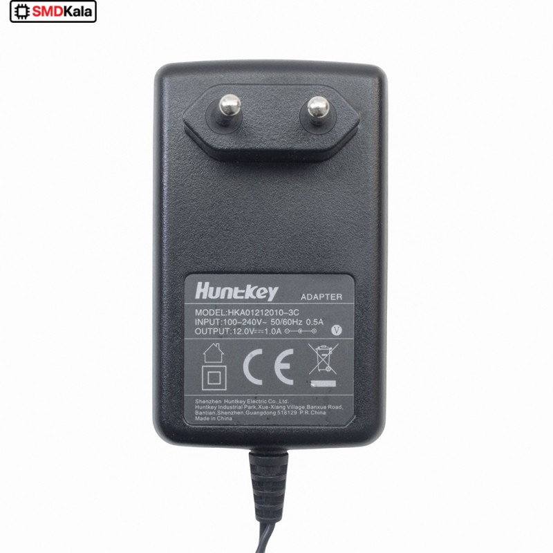 آداپتور 12 ولت 1 آمپر دیواری 12V-1A مارک Huntkey
