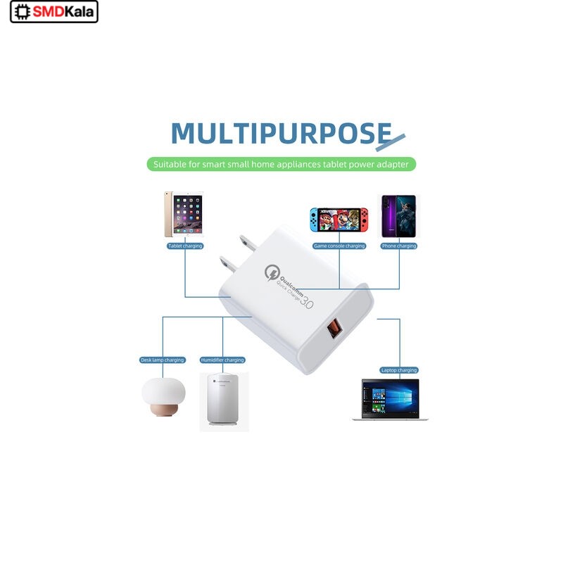 شارژر USB فست شارژ Qualcomm QC3.0 مدل AH-0004