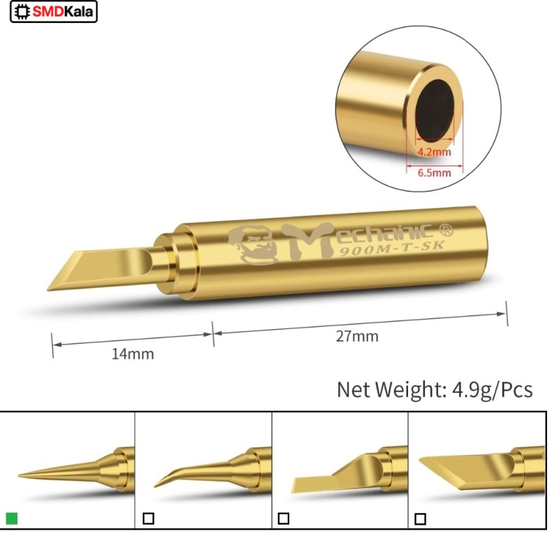 سرهویه سوزنی SMD مخصوص هیتر Mechanic طلایی مدل 900M-T-I