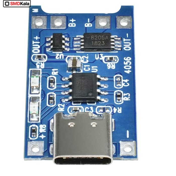 ماژول شارژ باتری لیتیومی مدل TP-4056TYPEC