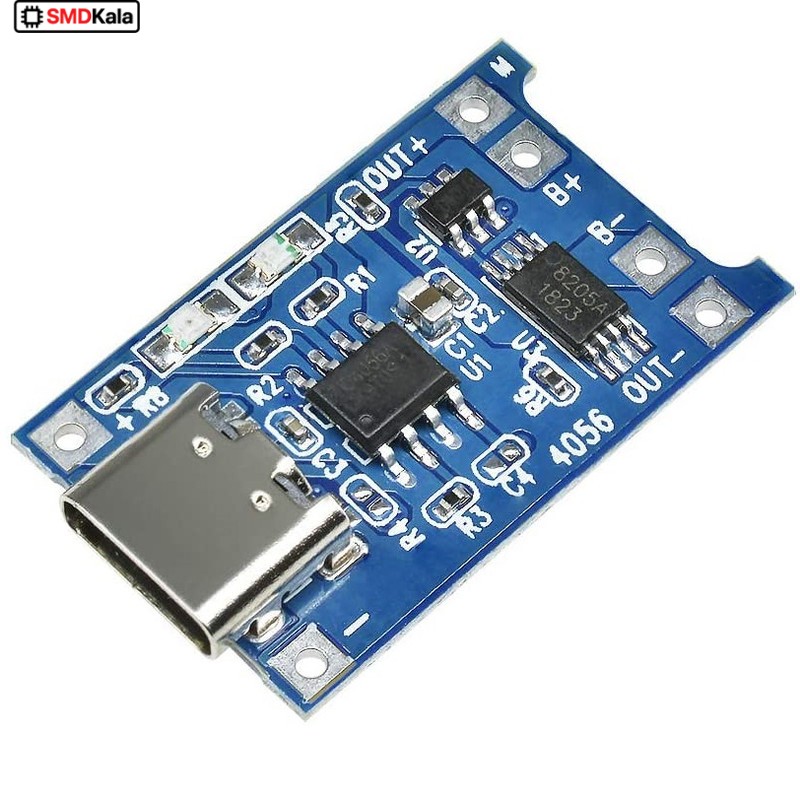 ماژول شارژ باتری لیتیومی مدل TP-4056TYPEC