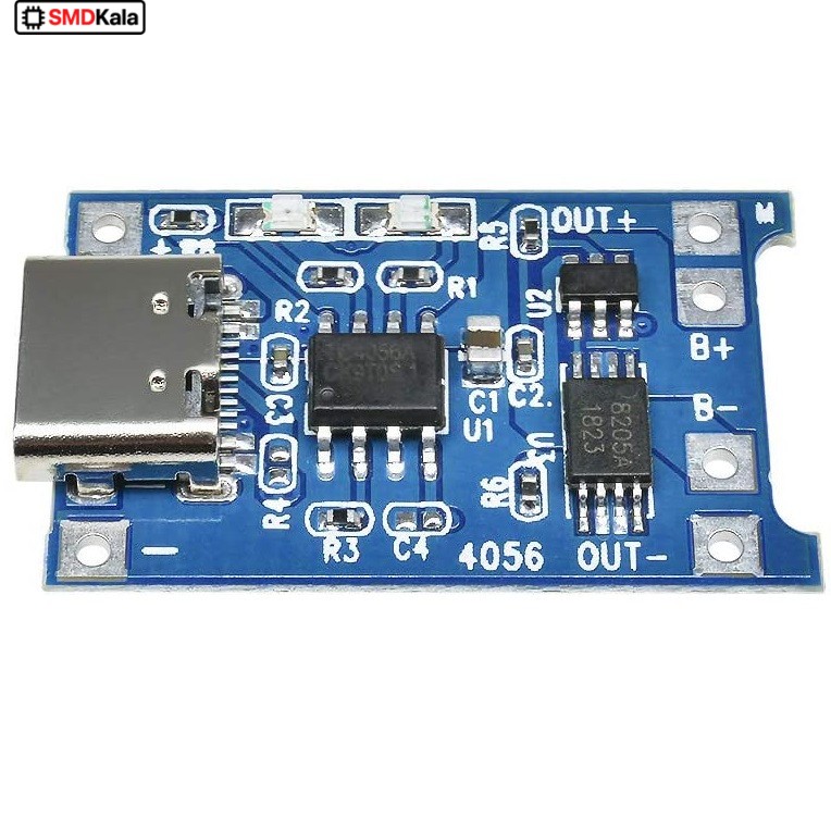 ماژول شارژ باتری لیتیومی مدل TP-4056TYPEC