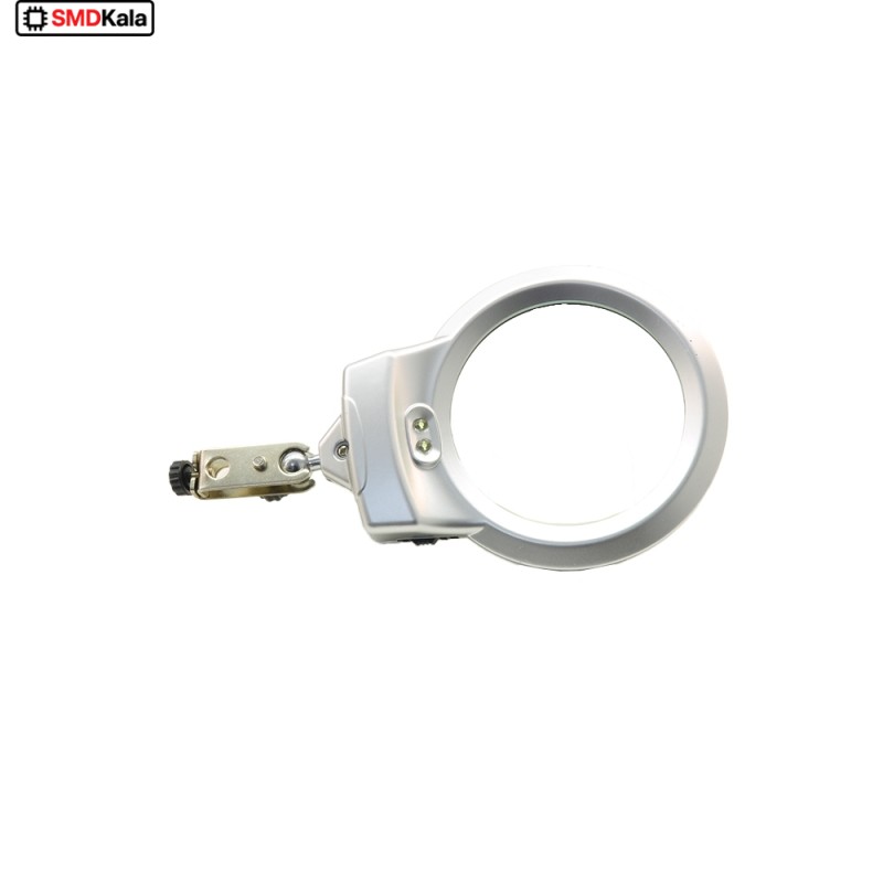 گیره مونتاژ ذره بین دار به همراه پایه هویه مدل JM508-A