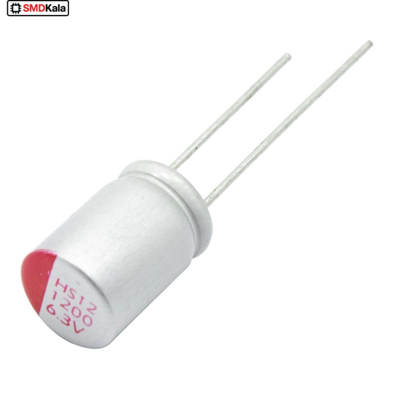 خازن جامد - سالید 1200uF / 6.3V ژاپنی