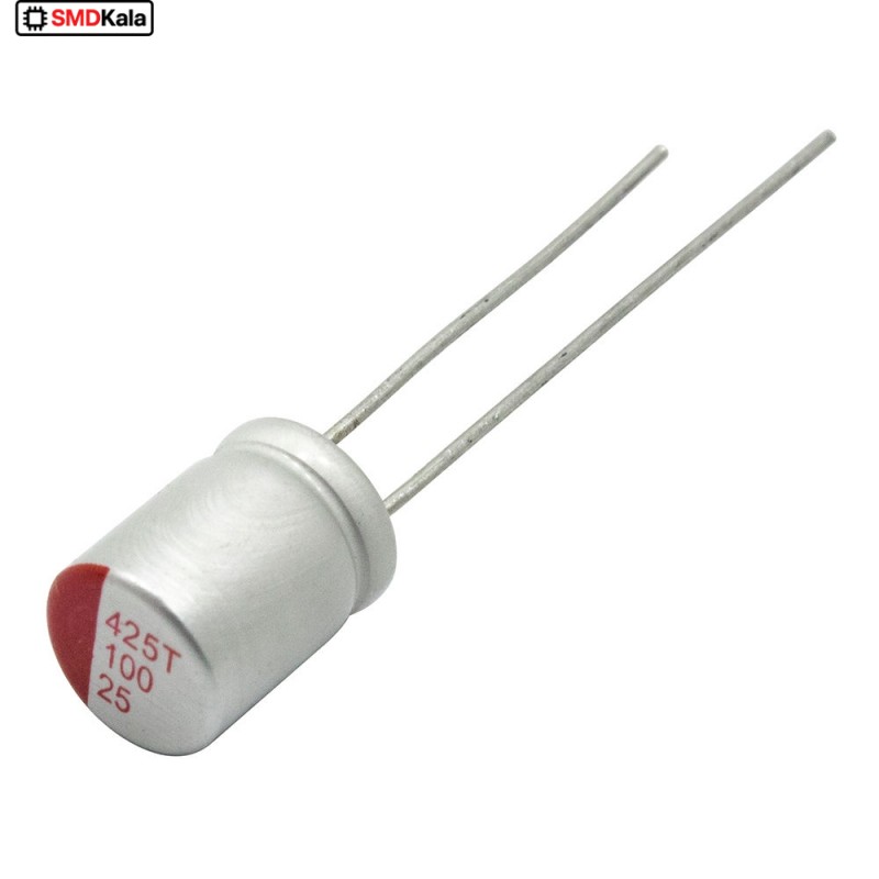 خازن جامد - سالید 100uF / 25V ژاپنی