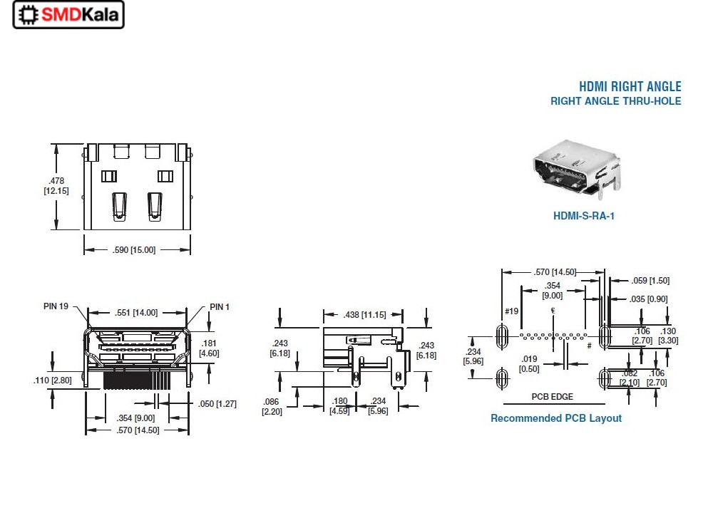 کانکتور HDMI روبردی