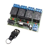 برد و ریموت 4 کانال مدل 433-MHZ