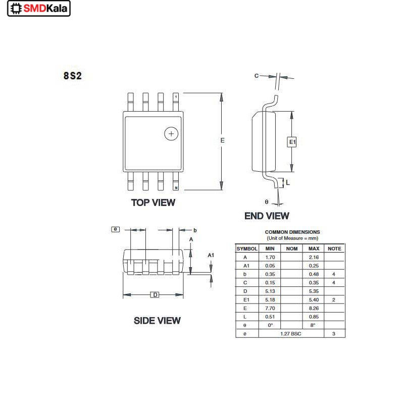 میکروکنترلر ATTINY13A-SU پکیج SOP-8