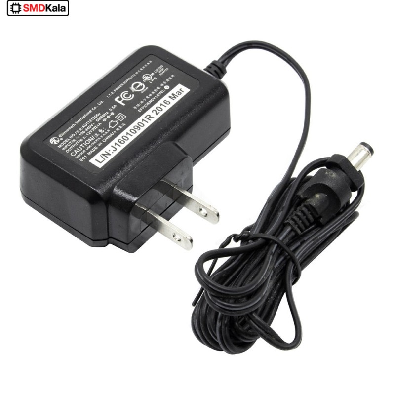 آداپتور 12 ولت 1 آمپر دیواری 12V-1A مارک ELEMEN TECH