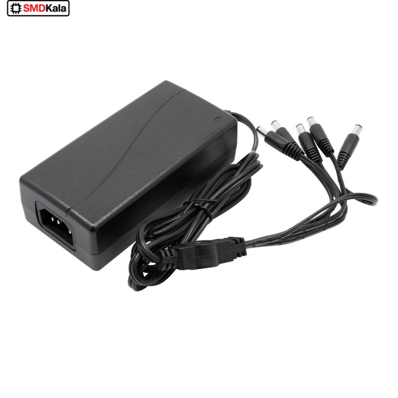 آداپتور 12 ولت 5 آمپر مرغوب 12V-5A بین راهی 5 خروجی مارک SHENZEN