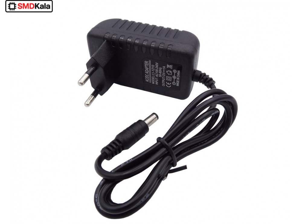 آداپتور 12 ولت 1 آمپر دیواری 12V-1A