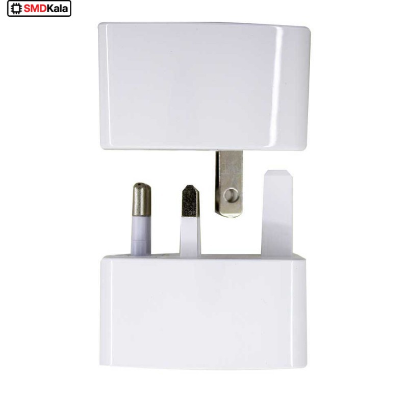 دوشاخه تبدیل سه به دو یونیورسال KINGSTAR مدل KW160