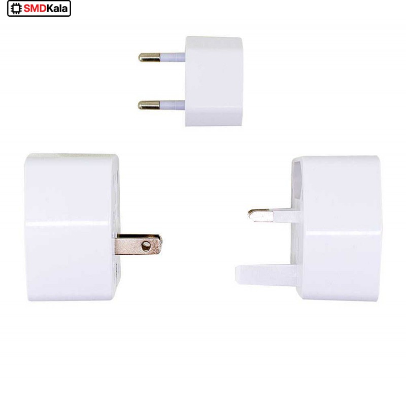 دوشاخه تبدیل سه به دو یونیورسال KINGSTAR مدل KW160