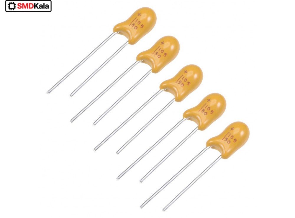 خازن تانتال DIP 1uF / 35V خازن تانتال DIP 1uF / 35V