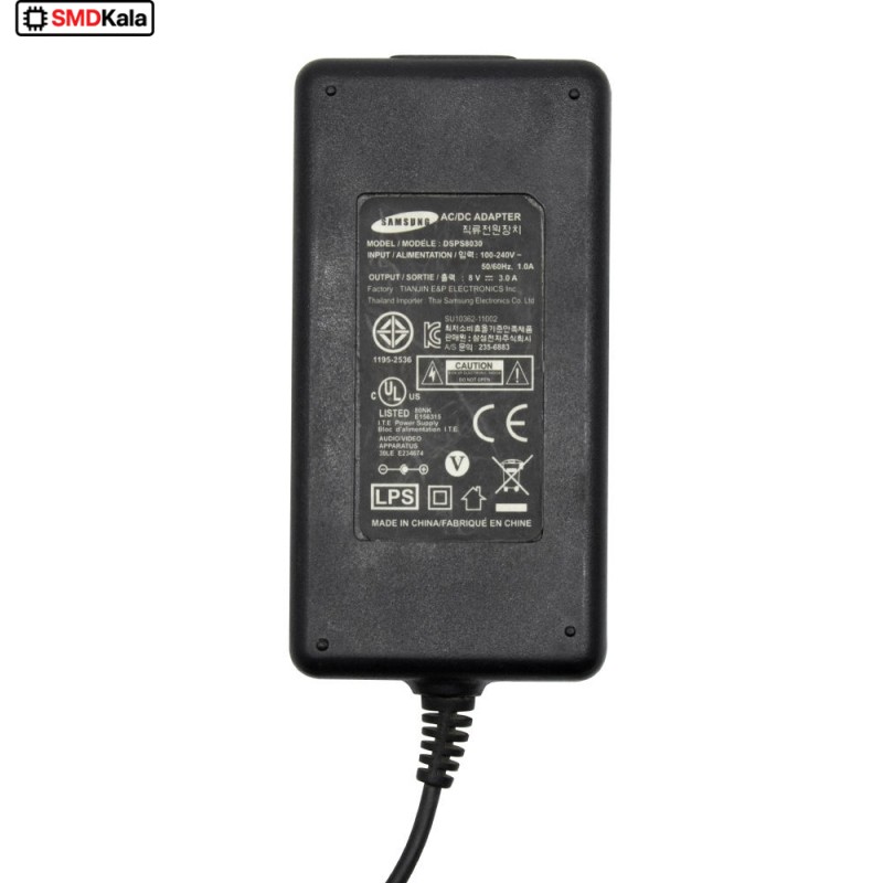آداپتور 8 ولت 3 آمپر بین راهی 8V-3A مارک Samsung