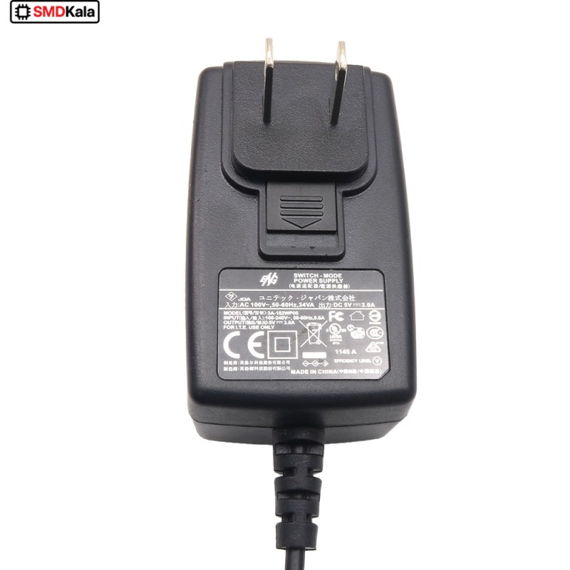 آداپتور 5 ولت 3 آمپر دیواری 5V-3A سرفیش سوزنی