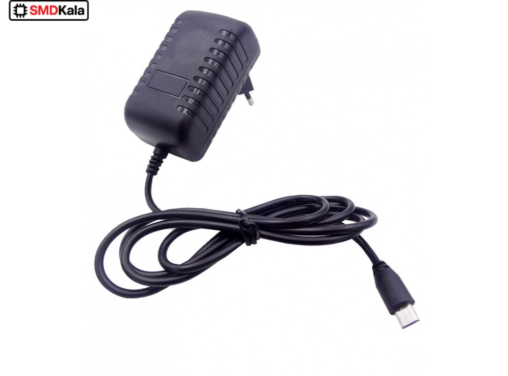 آداپتور 5 ولت 3 آمپر دیواری 5v-3A خروجی Micro USB