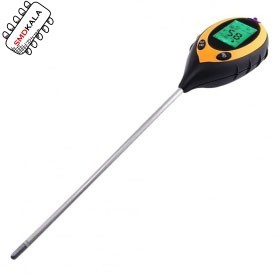 PH متر - دما و رطوبت و نور سنج میله ای دیجیتال 4 کاره خاک مدل AMT-300