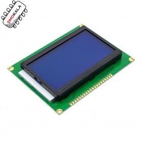 نمایشگر GLCD 64x128 گرافیکی بک لایت آبی با درایور ST7920