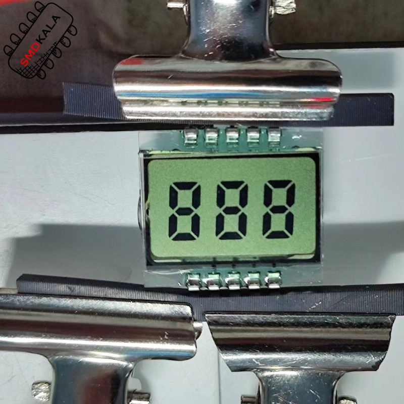 نمایشگر انعکاسی 0.25 اینچ سه دیجیت TN