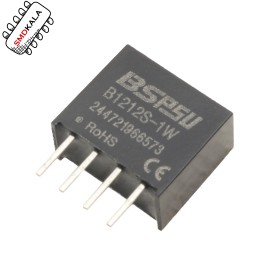 مبدل DC/DC سوییچینگ ایزوله 12V به 12V توان 1W مدل B1212S