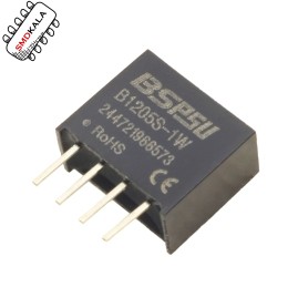 مبدل DC/DC سوییچینگ ایزوله 12V به 5V توان 1W مدل B1205S