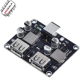 ماژول کاهنده ولتاژ DC و شارژ 2 خروجی USB با پشتیبانی از شارژ سریع QC3.0