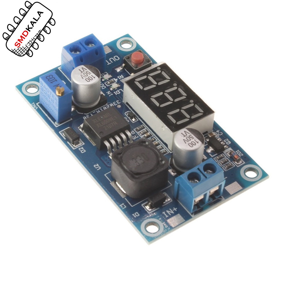 ماژول مبدل DC-DC کاهنده XL4015 دارای نمایشگر با امکان کنترل جریان و ولتاژ خروجی
