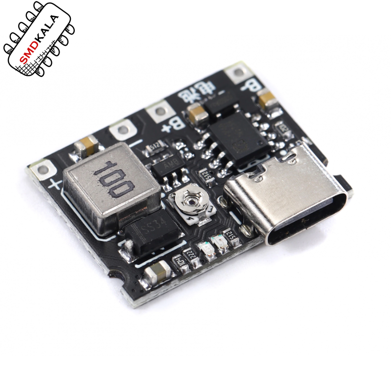 ماژول شارژر باتری لیتیومی 1 آمپر TP4056 با ورودی USB TYPE-C مدل LX-LCBST