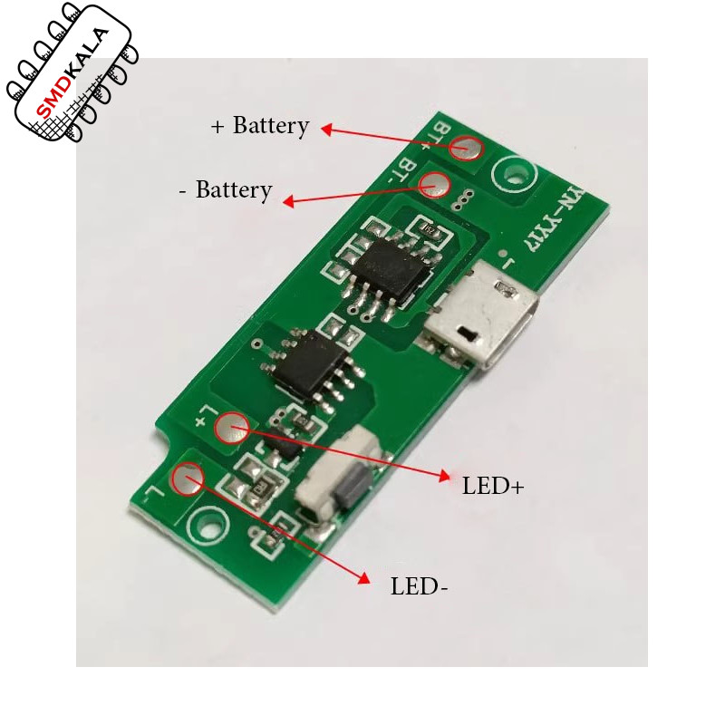 ماژول درایور چراغ قوه 5 وات Micro-USB مدل YN-YY17
