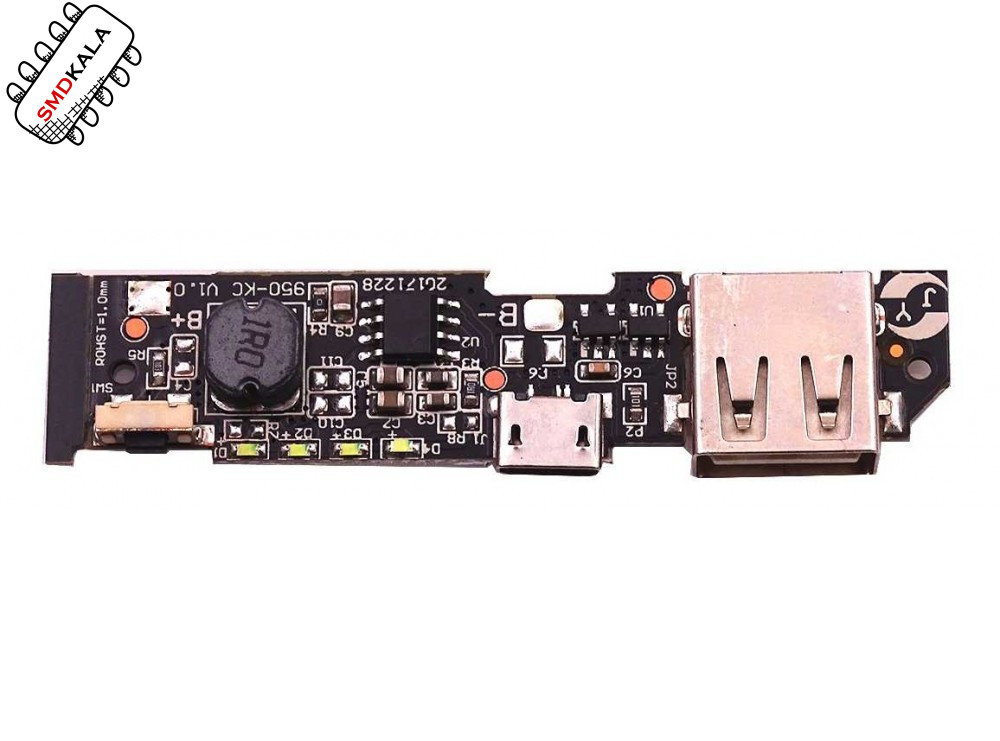 ماژول ساخت پاوربانک Fast Charge دارای خروجی 5V 2.1A USB